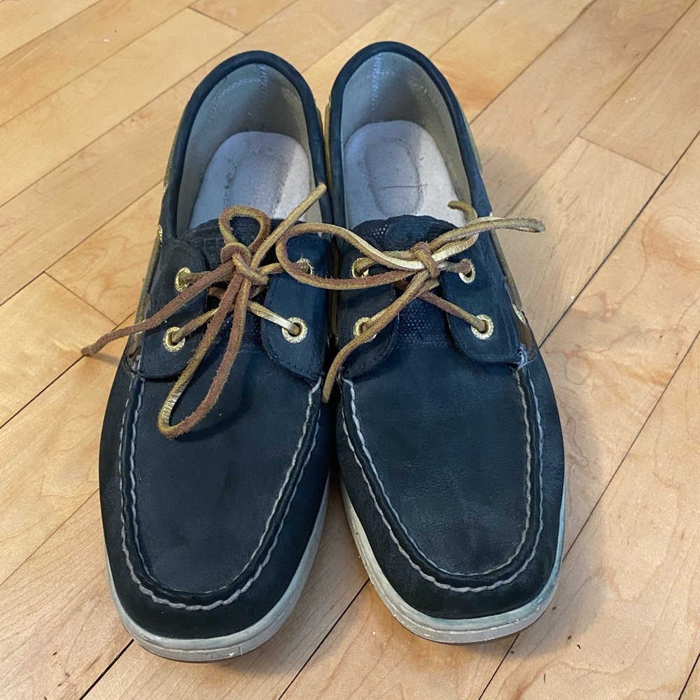 Black Sperry Boat Shoes
